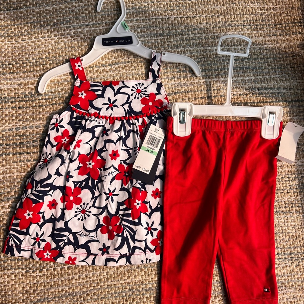 Tommy Hilfiger Toddler Girls 2 Piece Set - 18 Months - Picture 2 of 3